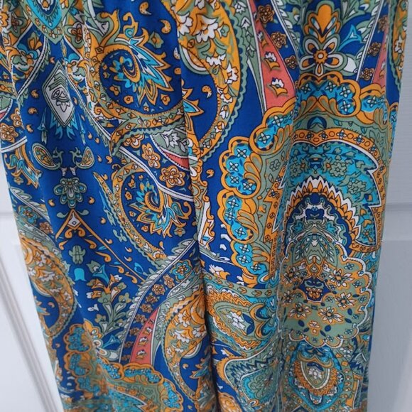 NWT - High-Waisted Paisley Print Harem Pants - Size X-Large - Picture 5 of 10